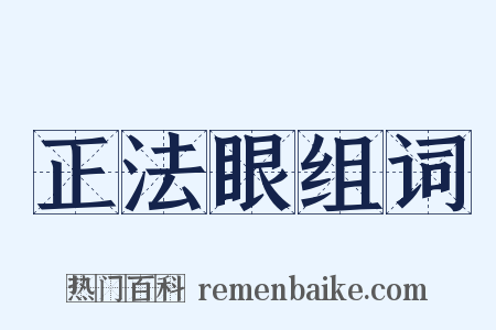 正法眼组词是什么意思的图片